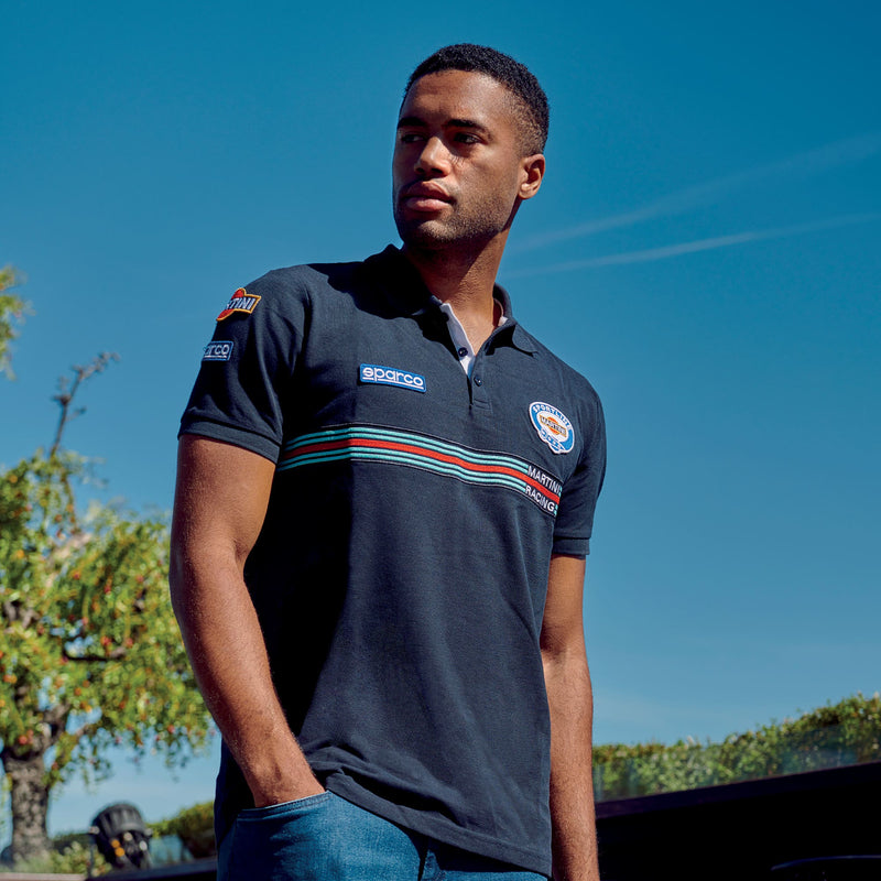 Sparco Martini Racing Replica Polo — Navy blue — view 2