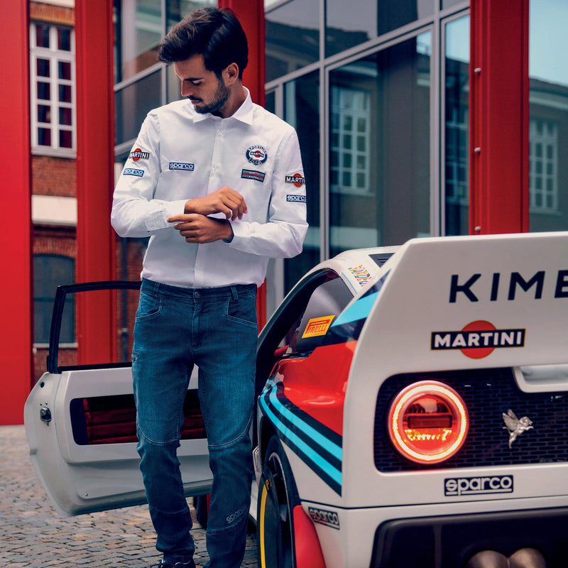 Sparco Martini Racing Shirt — White — view 2