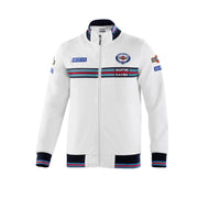 Sparco Martini Racing Full Zip Sweatshirt — White — view 1