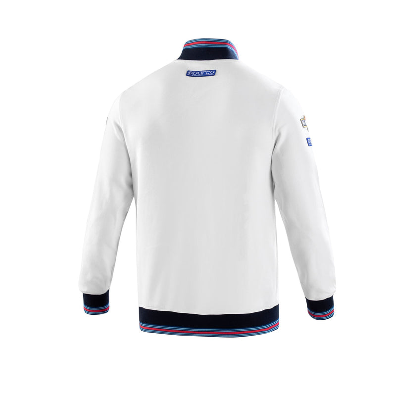 Sparco Martini Racing Full Zip Sweatshirt — White — view 4