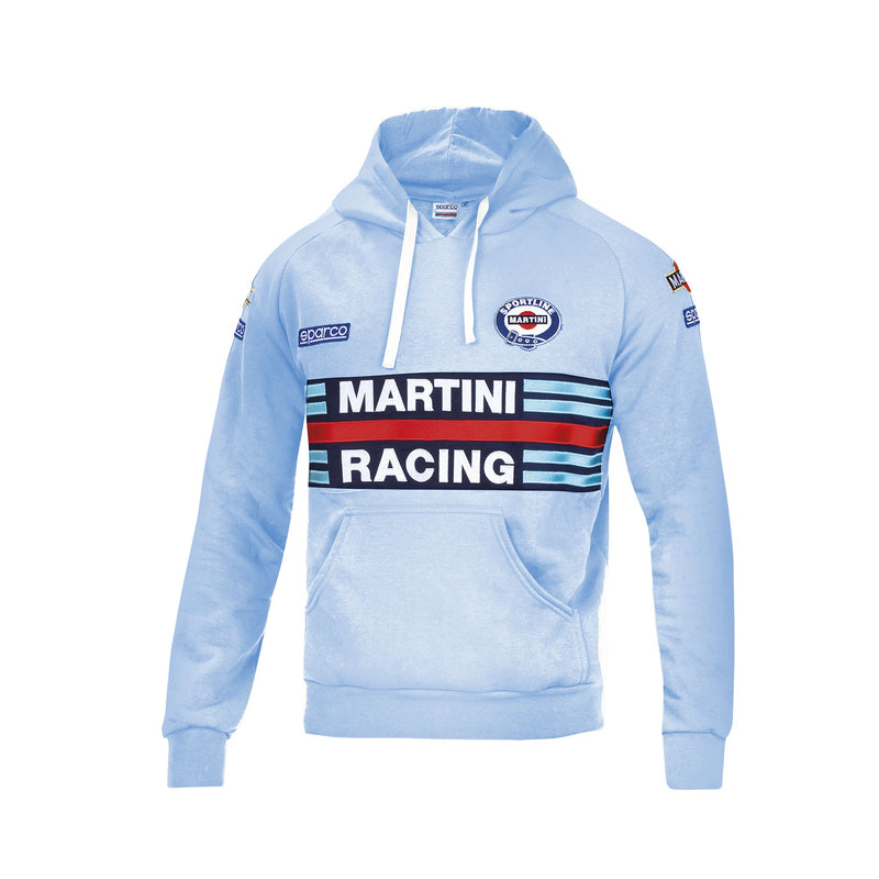 Sparco Martini Racing Replica Hoodie — Light blue (Celeste) — view 1