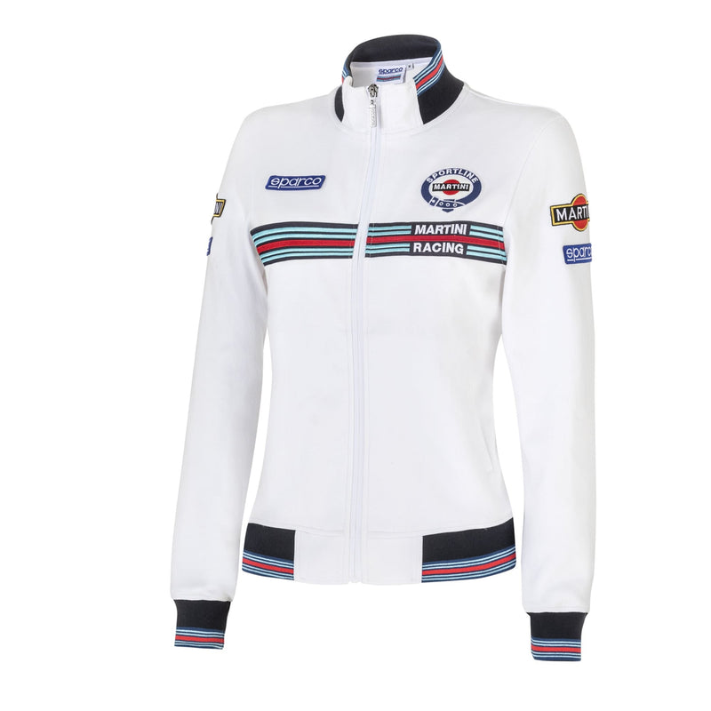 Sparco Martini Racing Damen-Sweatshirt mit durchgehendem Reißverschluss