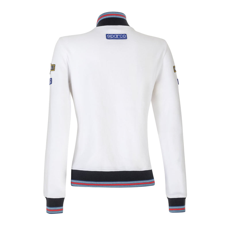 Sparco Martini Racing Women's Full Zip Sweatshirt — White — view 2