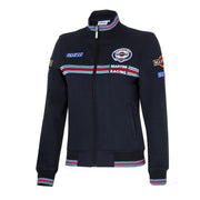 Sparco Martini Racing Women's Full Zip Sweatshirt — Navy blue — view 1