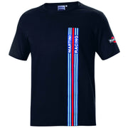 Sparco Martini Racing Big Stripes T-Shirt — Black — view 1