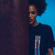 Sparco Martini Racing Big Stripes T-Shirt — Black — view 3