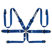 Sparco Competition H-3+2 6-Point Racing Harness – Sky blue