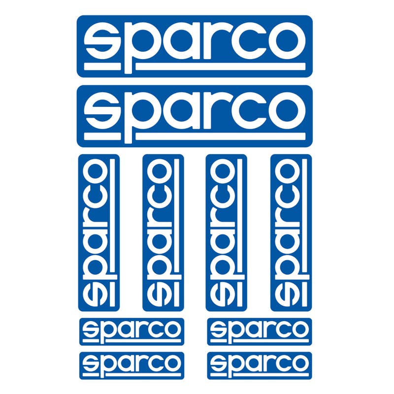 Sparco Sticker Set 10 Pieces - Black
