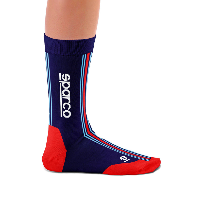 Sparco Martini Racing Iconic Design Socks - White/Blue/Red