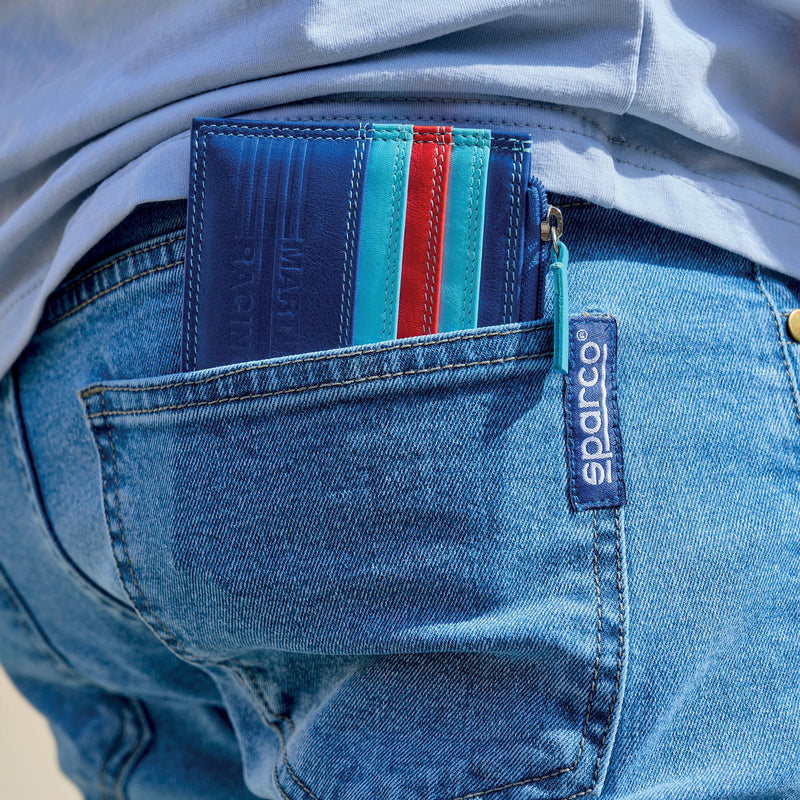 Sparco Martini Racing Leather Wallet - Multicolor