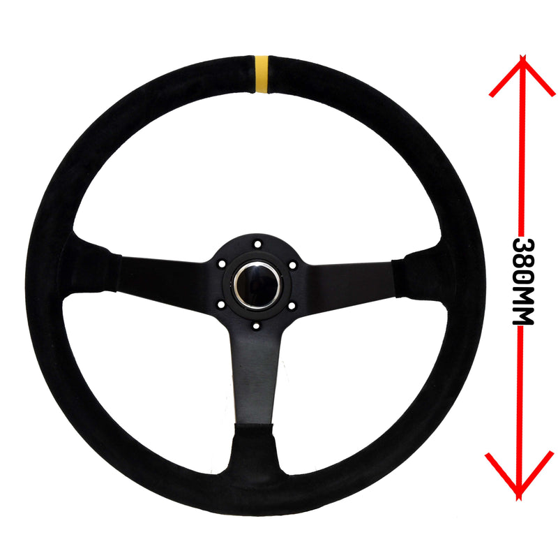 LTEC LTEC069 380 mm Suede Steering Wheel