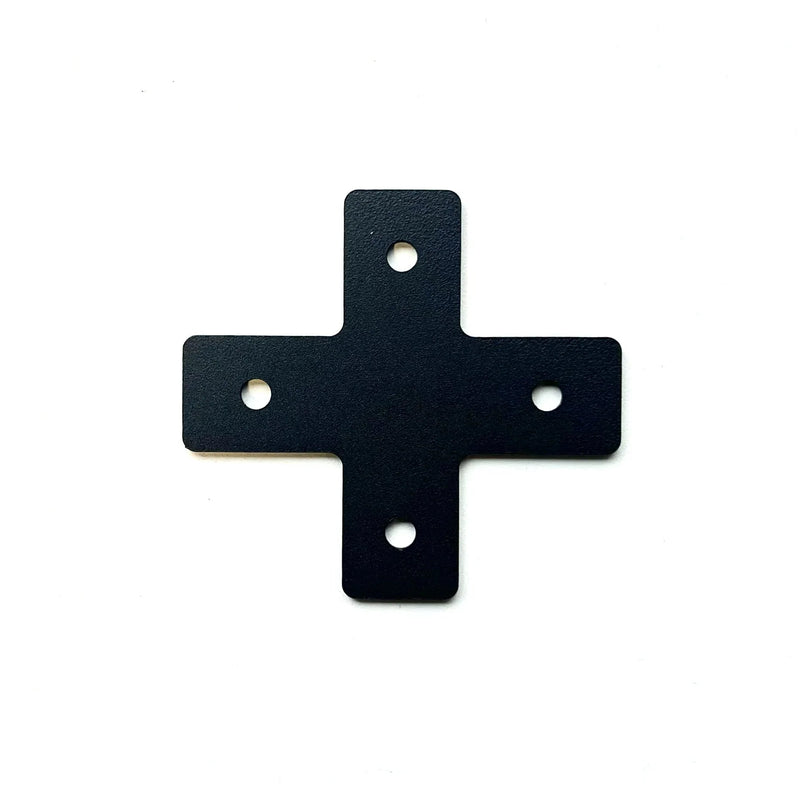 SimXPro 2x Cross - Connector Plate 3mm - 40 - 80 - 120 Black