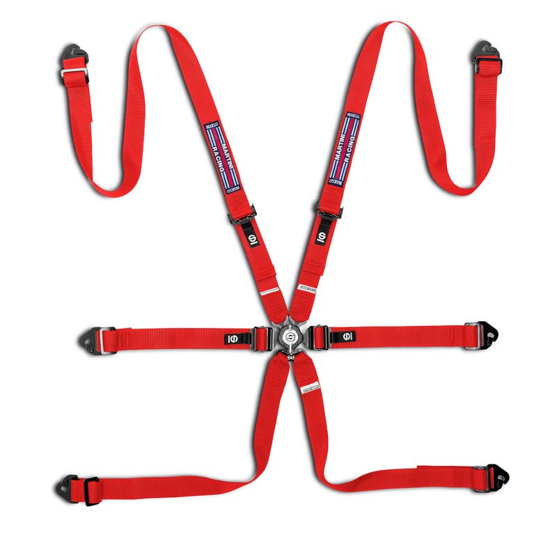 Sparco Competition H 6-Point Racing Harness - Martini Racing