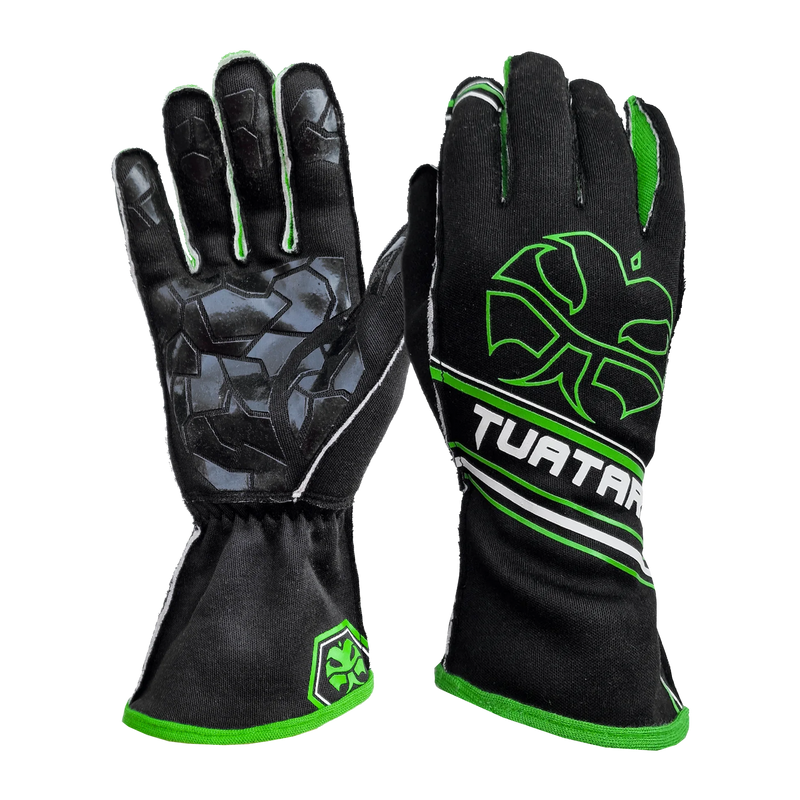 Nomex Racing Gloves - BLK/GRN