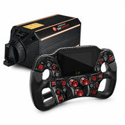 Asetek SimSports Invicta 27Nm Wheel Base + Invicta Formula Wheel Bundle – Red / Carbon