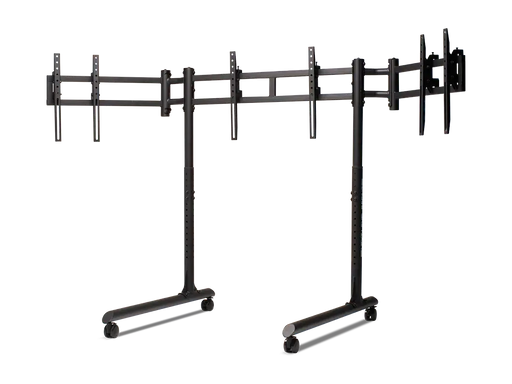 Next Level Racing® Round Tube Freestanding Triple Monitor Stand (Up to 3 x 43”) - Next Level Racing - Sim Race Webshop product image 1