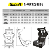 Sabelt X-Pad Rallycross FIA Racing Seat Shell