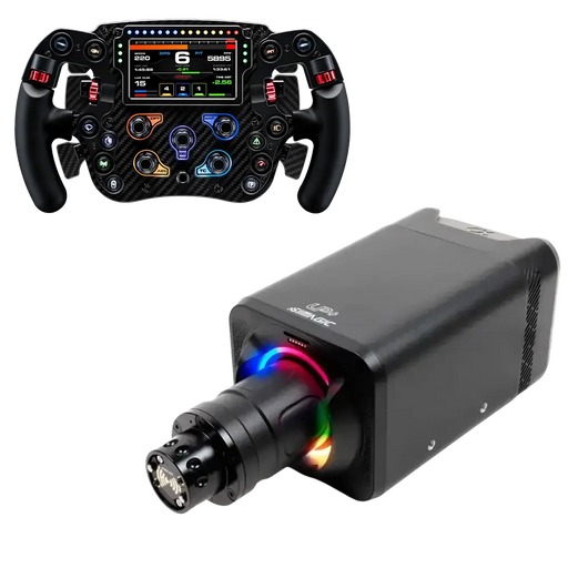 Simagic Alpha EVO (12Nm) + Simagic FX Pro Steering Wheel V2 Bundle - Simagic - Sim Race Webshop product image 1