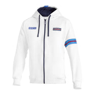 Sparco Martini Racing MY25 Hooded Full Zip Sweatshirt — White — view 1
