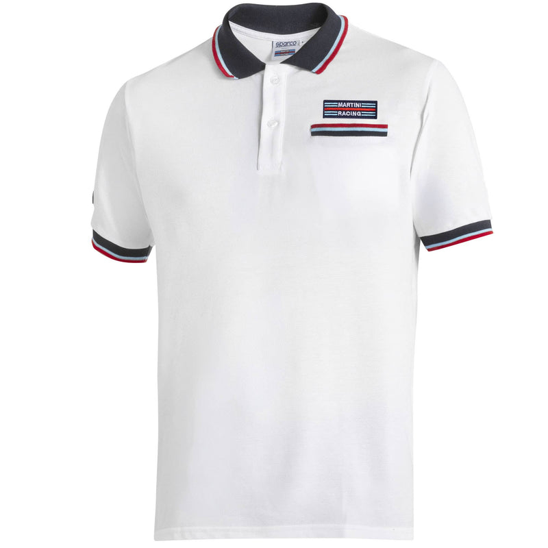 Sparco Martini Racing Pocket Polo — White — view 1