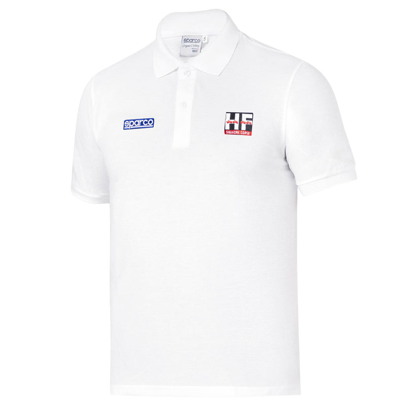 Sparco Lancia Lunetta Polo Shirt — White — front