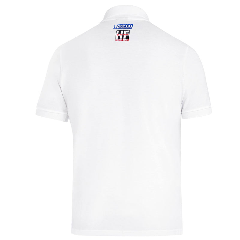 Sparco Lancia Lunetta Polo Shirt — White — back