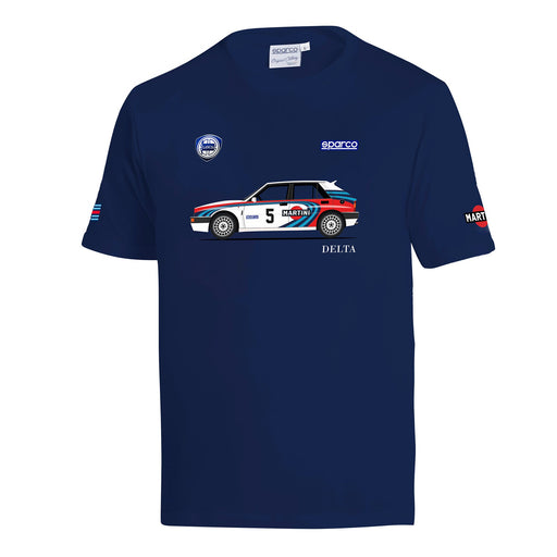 Sparco Lancia Martini Delta T-Shirt — Navy blue — front