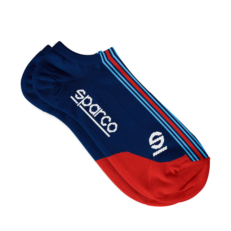 Sparco Martini Racing Iconic Low Cut Socks — Navy blue/Red — view 1