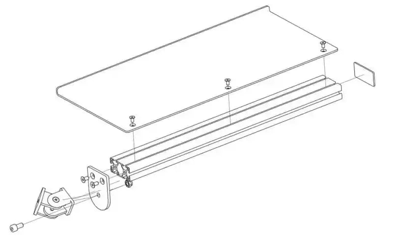 Sim-Lab - Keyboard tray - Sim-Lab - Sim Race Webshop product image 3