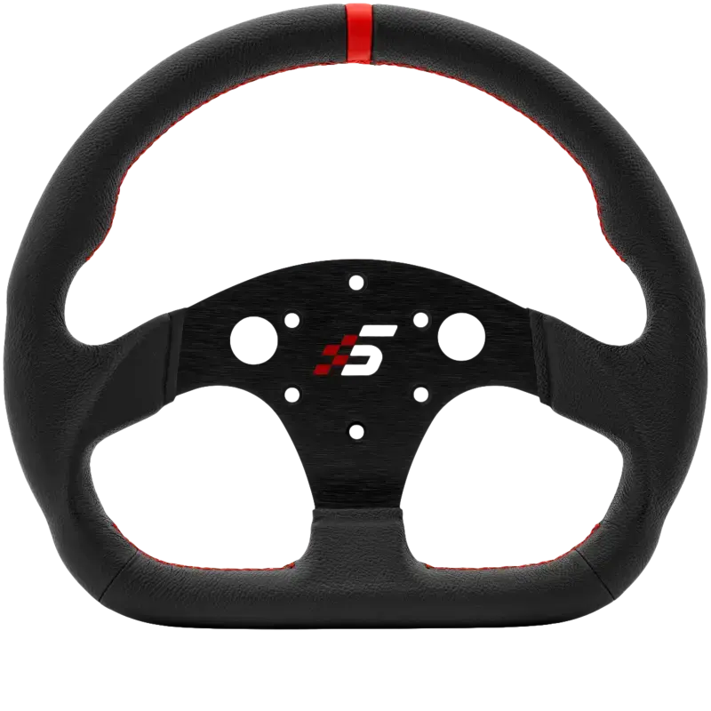 Simagic P-325D steering wheel rim (K), 325mm - leather - Simagic - Sim Race Webshop product image 1