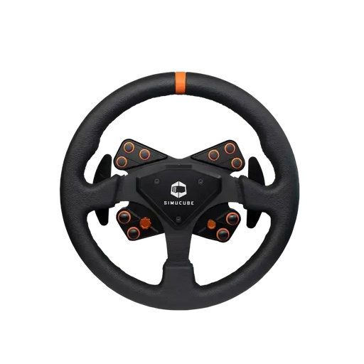 Simucube Tahko Round-23 Wheel Orange and Black Edition - Simucube - Sim Race Webshop product image 1