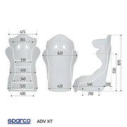 SPARCO ADV XT FIBREGLASS SEAT - Sim Race Webshop B.V.