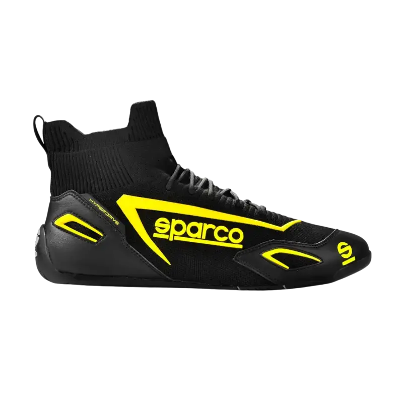 SPARCO HYPERDRIVE GAMING BOOTS - Black / Fluo Yellow / 38 - Shoes