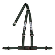 Sparco Club H-3 3-Point Harness — Black