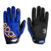 Sparco Meca III Mechanic Gloves — Marine blue/Fluorescent orange