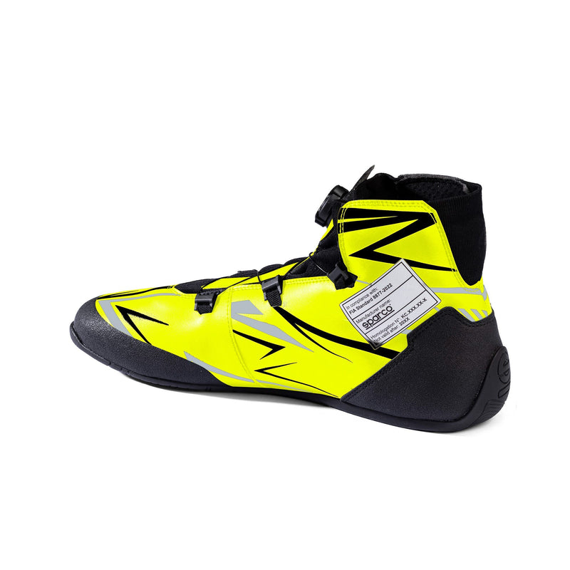 Sparco K-Rapid (Rotor) Shoes — Fluorescent yellow/Black