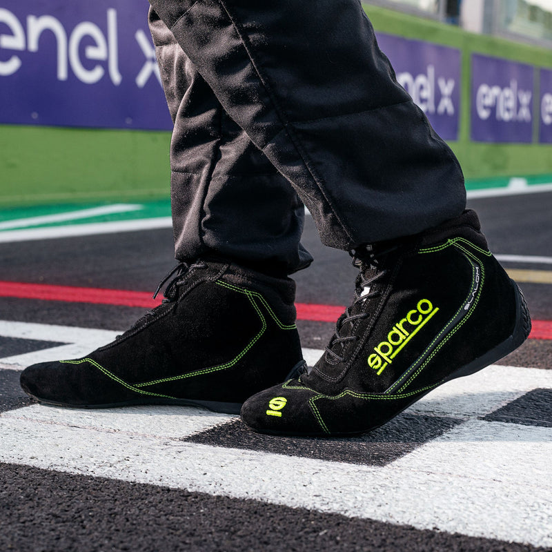 SPARCO SLALOM SHOES — Black/Fluo yellow
