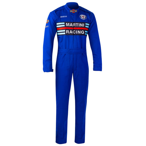 Sparco MS-4 Martini Racing Mechanic Overall - Blue — Sky blue