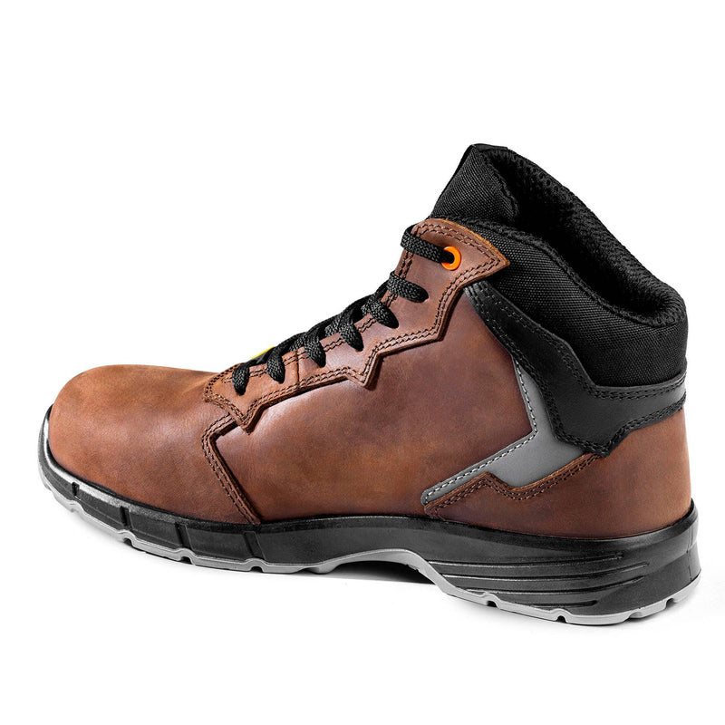 Sparco Targa-H Vic Safety Shoes S3S ESD Unisex Brown — Dark brown