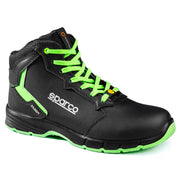 Sparco Targa-H Willy Safety Shoes S3S ESD Unisex Black — Black/Fluo green