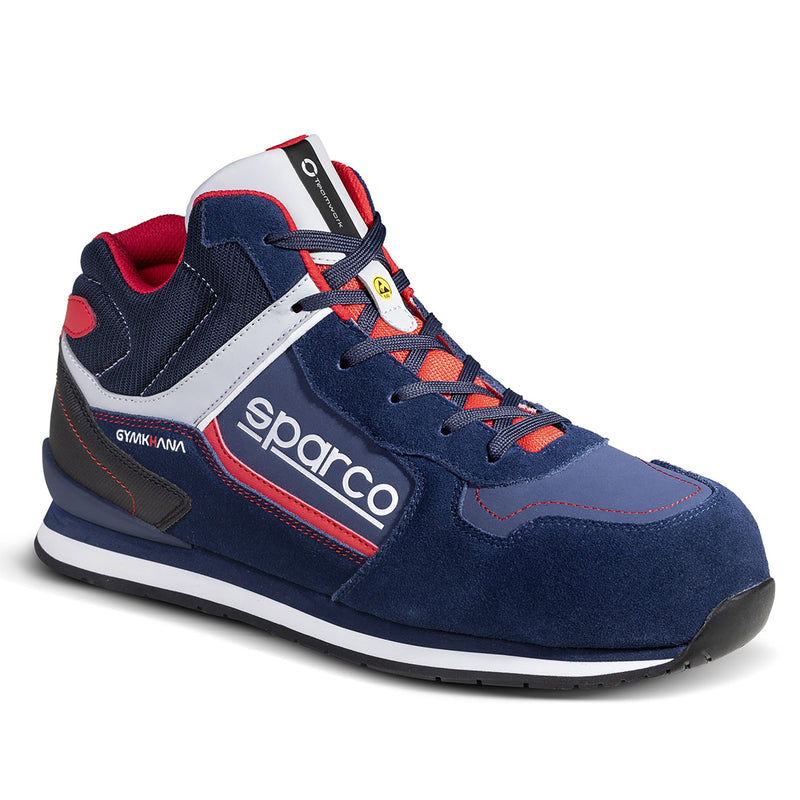 Sparco Gymkhana-H Olympus Safety Shoes S3 ESD - Navy — Navy blue/Red