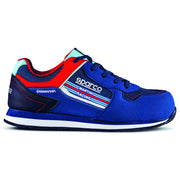 Sparco Gymkhana Martini Racing Safety Shoes S1P ESD Unisex Blue/Red — Navy blue