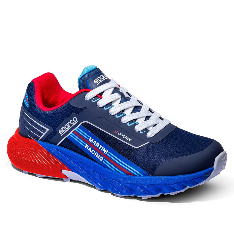 Sparco S-Park Sardinia Martini Racing Occupational Shoes O1 ESD Unisex Black — Navy blue/Red