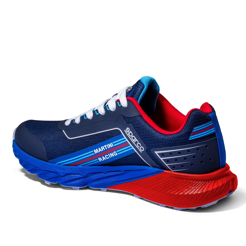 Sparco S-Park Sardinia Martini Racing Occupational Shoes O1 ESD Unisex Black — Navy blue/Red