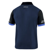 Sparco Tech Toledo Polo Shirt — blue marine/light blue