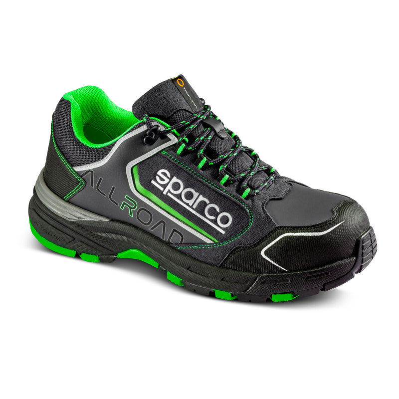 Sparco Allroad Baku Safety Shoes S3 - Black — Black/Fluo green