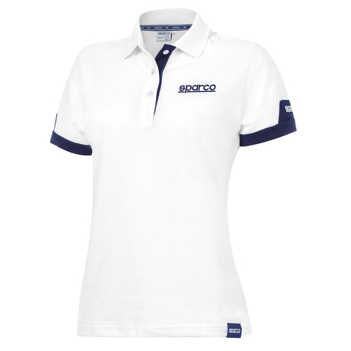 Sparco Corporate Women’s Polo Shirt - White — White