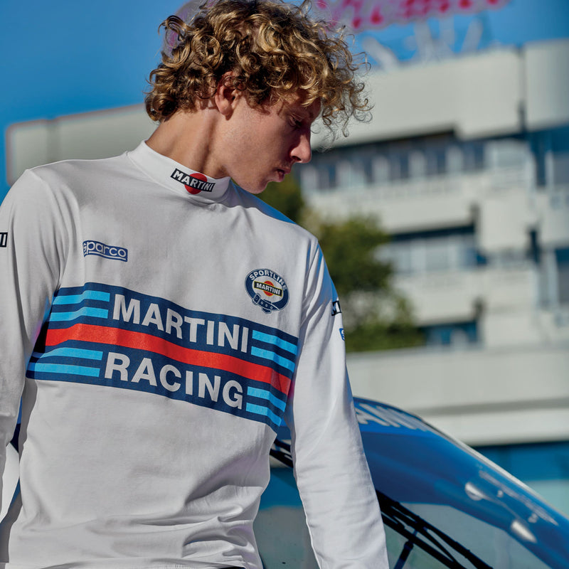 Sparco Martini Racing Roll-Neck Longsleeve - White — White