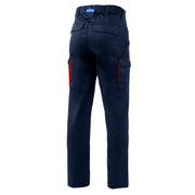 Sparco Vermont Cargo Work Trousers — Navy blue/Red