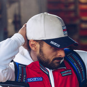 Sparco Martini Racing Side Logo Cap - White — White